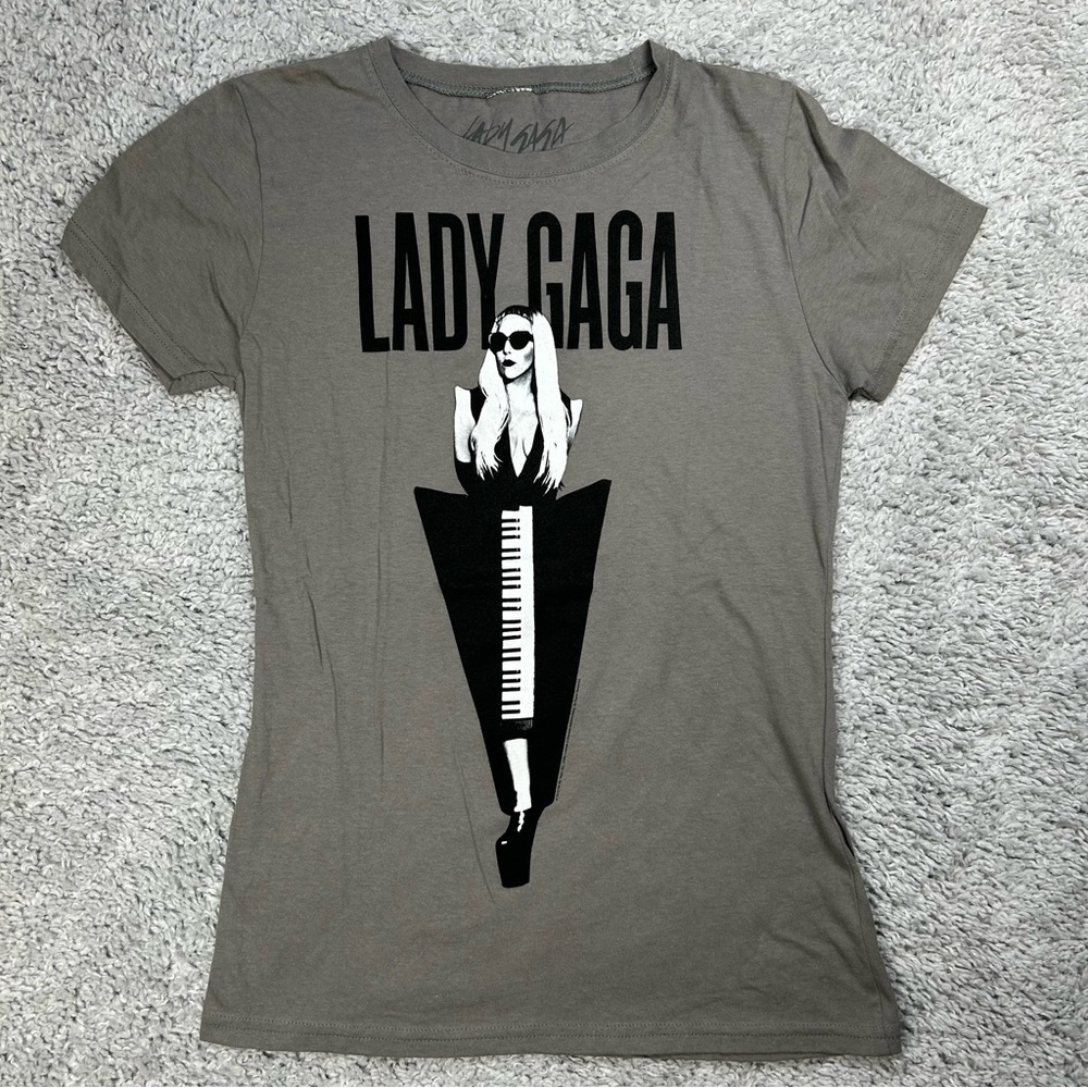 Lady Gaga Graphic Gray T-Shirt